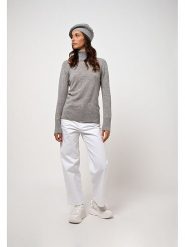 AUTHENTIC CASHMERE Kaszmirowy golf "Fornet" w kolorze szarym rozmiar: M. Szare swetry AUTHENTIC CASHMERE, m, bez wzorów, z kaszmiru, bez ramiączek. Za 272.31 zł.