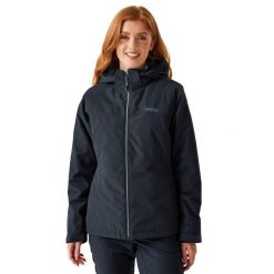 Wodoodporna Kurtka Damska Frelton. Niebieskie kurtki Regatta, m, bez wzorów, z materiału, z kapturem. Za 118.99 zł.