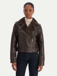 Vero Moda Kurtka z imitacji skóry Hailey 10250405 Brązowy Regular Fit. Brązowe kurtki Vero Moda, xl, bez wzorów, ze skóry, bez kaptura. Za 329.99 zł.