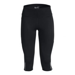 Legginsy damskie Under Armour Fly Fast 3.0 Speed Capri. Czarne legginsy Under Armour, bez wzorów, sportowe. Za 276.50 zł.