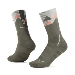 Skarpetki sportowe dla dorosłych Thermonet Crew Socks. Zielone skarpetki Buff, bez wzorów, z elastanu, narciarskie. Za 129.99 zł.