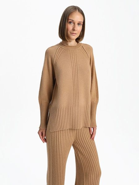 BGN Sweter w kolorze karmelowym rozmiar: 38. Brązowe swetry BGN, bez wzorów, bez ramiączek. Za 105.63 zł.