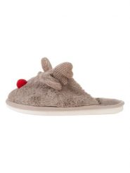 Confly Kapcie w kolorze szarobrązowym rozmiar: 36. Brązowe kapcie Confly, bez wzorów, z materiału. Za 36.94 zł.