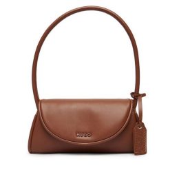 Torebka HUGO. Brązowe torebki klasyczne Hugo, bez wzorów, klasyczne, bez dodatków. Za 449.99 zł.