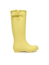 Hunter Kalosze CEO-SJY-T Żółty. Żółte kalosze Hunter, bez wzorów, z kauczuku, bez zapięcia. Za 349.99 zł.