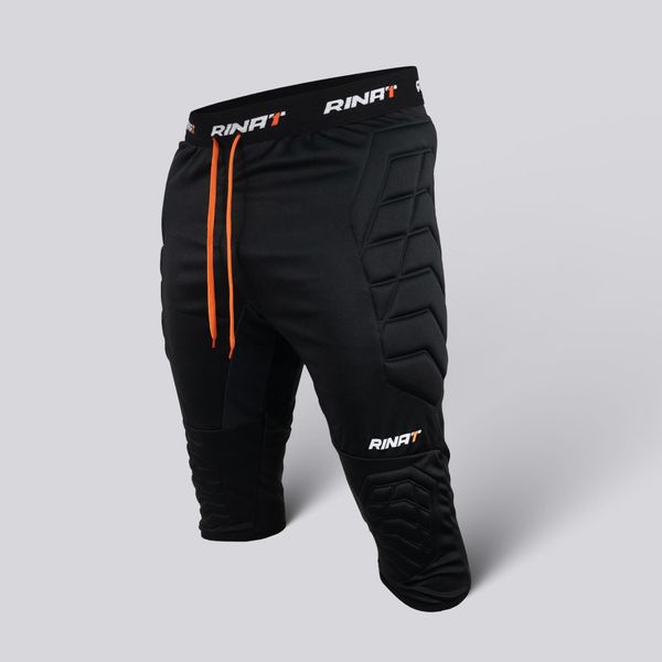 Spodnie bramkarskie dla dorosłych Rinat 3/4 Pants Egotiko Czarne. Czarne szorty RINAT, bez wzorów, z poliesteru, sportowe. Za 209.00 zł.