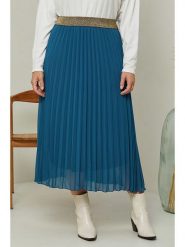 Curvy Lady Spódnica w kolorze niebieskim rozmiar: 40/42. Niebieskie spódnice Curvy Lady, bez wzorów, klasyczne, maxi. Za 136.78 zł.