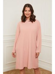 Curvy Lady Sukienka w kolorze jasnoróżowym rozmiar: 40/42. Różowe sukienki Curvy Lady, bez wzorów, klasyczne, bez kołnierzyka, bez ramiączek, midi. Za 61.46 zł.