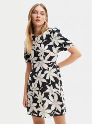 Desigual Sukienka letnia Nashville 24SWVW36 Czarny Straight Fit. Czarne sukienki Desigual, s, bez wzorów, z wiskozy, bez kołnierzyka, bez ramiączek. Za 208.00 zł.