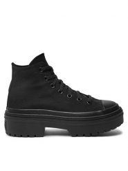 Converse Trampki Chuck Taylor All Star Lugged Heel Platform A11635C Czarny. Czarne trampki Converse, bez wzorów, z materiału, retro, bez zapięcia. Za 299.99 zł.