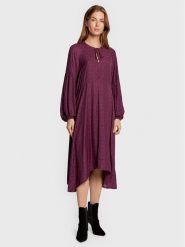 Karen by Simonsen Sukienka codzienna Emey 10104014 Fioletowy Relaxed Fit. Fioletowe sukienki Karen by Simonsen, na co dzień, bez wzorów, z syntetyku, bez kołnierzyka, bez ramiączek, proste. Za 389.99 zł.
