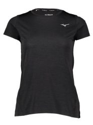 Mizuno Koszulka "Impulse Core" w kolorze czarnym do biegania rozmiar: M. Czarne t-shirty sportowe Mizuno, m, bez wzorów, z materiału, bez ramiączek, do biegania. Za 70.45 zł.