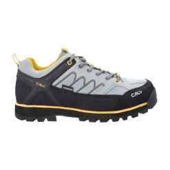 Buty trekkingowe CMP WP. Szare buty trekkingowe CMP, bez wzorów, z materiału, bez zapięcia, trekkingowe. Za 429.99 zł.
