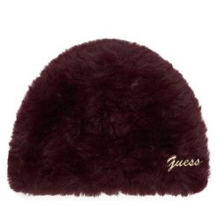 Czapka Guess. Czerwone czapki zimowe Guess, z aplikacjami. Za 214.99 zł.
