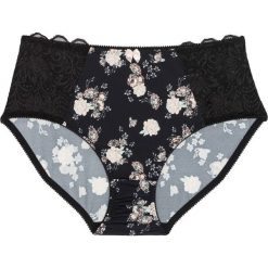 Figi "maxi" bonprix czarny z nadrukiem. Figi marki bonprix. Za 34.99 zł.
