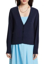 ESPRIT Kardigan w kolorze granatowym rozmiar: XXL. Niebieskie swetry Esprit, xxl, bez wzorów, z bawełny, bez ramiączek. Za 83.42 zł.