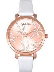 Sophie & Freda Zegarek kwarcowy "Key West" w kolorze różowozłoto-białym rozmiar: onesize. Białe, analogowe zegarki Sophie & Freda. Za 183.95 zł.