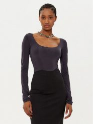 Patrizia Pepe Body 8M1689/J257-K103 Czarny Slim Fit. Czarne body i gorsety Patrizia Pepe, bez wzorów, z syntetyku, bez ramiączek. Za 219.99 zł.