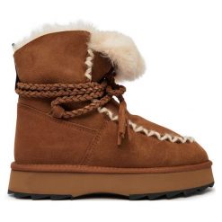 Śniegowce EMU Australia. Brązowe śniegowce Emu Australia, bez wzorów, bez zapięcia. Za 819.99 zł.
