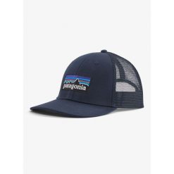 Czapka z daszkiem Patagonia P-6 Logo LoPro Trucker Hat - new navy. Niebieskie czapki z daszkiem Patagonia, bez wzorów, sportowe. Za 142.99 zł.