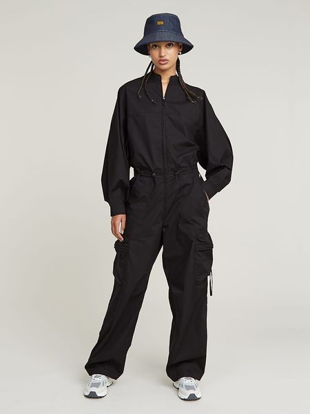 G-Star Kombinezon w kolorze czarnym rozmiar: XXL. Czarne kombinezony G-Star, s, bez wzorów, z materiału, retro, bez kołnierzyka, bez ramiączek. Za 410.94 zł.