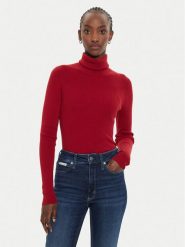 Calvin Klein Jeans Golf J20J224225 Czerwony Regular Fit. Czerwone swetry Calvin Klein Jeans, s, bez wzorów, z bawełny, bez ramiączek. Za 209.99 zł.