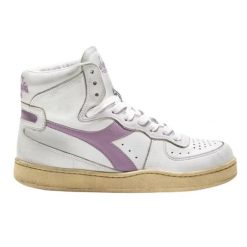 Buty do chodzenia damskie Diadora Mi Basket Used Vintage. Białe buty treningowe Diadora, bez wzorów, ze skóry, bez zapięcia, trekkingowe. Za 397.00 zł.