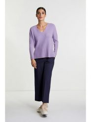 Rich & Royal Sweter w kolorze fioletowym rozmiar: XS. Różowe swetry Rich & Royal, xs, bez wzorów, bez ramiączek. Za 154.07 zł.