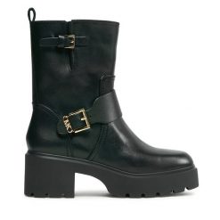 Botki MICHAEL Michael Kors. Czarne botki MICHAEL Michael Kors, bez wzorów, bez obcasa, na słupku, bez zapięcia. Za 719.99 zł.