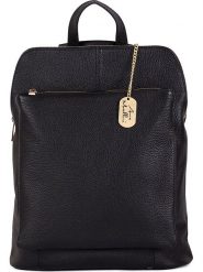 Anna Morellini Skórzany plecak "Nora" w kolorze czarnym - 29 x 34 x 11 cm rozmiar: onesize. Czarne plecaki Anna Morellini, bez wzorów, z materiału, przez ramię, bez dodatków. Za 304.99 zł.