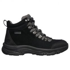 Buty trekkingowe damskie Skechers Trego EL Captian. Czarne buty trekkingowe Skechers, z gumy, bez zapięcia. Za 319.00 zł.