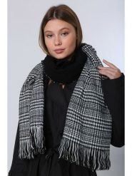 Lucky Bees Szal w kolorze czarnym - 185 x 75 cm rozmiar: onesize. Czarne szaliki i kominy Lucky Bees, bez wzorów, z materiału. Za 92.21 zł.