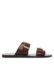 Polo Ralph Lauren Klapki 818P01589003 Brązowy. Brązowe klapki Polo Ralph Lauren, bez wzorów, ze skóry, bez obcasa, bez zapięcia. Za 1,499.00 zł.