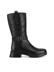 U.S. Polo Assn. Botki MAGDA001W/DL1 Czarny. Czarne botki U.S. Polo Assn., bez wzorów, ze skóry, bez obcasa, na płaskiej podeszwie, bez zapięcia. Za 383.99 zł.