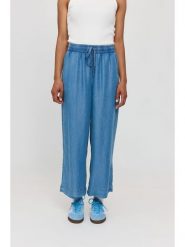 MAZINE Dżinsy "Wide Leg" w kolorze niebieskim rozmiar: XL. Niebieskie jeansy MAZINE, xl, bez wzorów, z lyocellu. Za 136.78 zł.