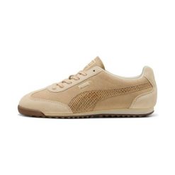 Buty sportowe damskie Puma Arizona. Brązowe buty treningowe Puma, bez wzorów, z gumy, bez zapięcia, na fitness i siłownię. Za 388.50 zł.