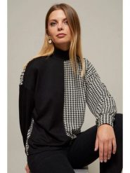 Cool & Sexy Sweter w kolorze czarno-białym rozmiar: L. Czarne swetry Cool & Sexy, l, bez wzorów, bez ramiączek. Za 65.99 zł.