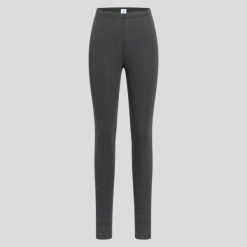 Legginsy termoaktywne damskie Odlo ACTIVE WARM ECO. Szare legginsy ODLO, s, bez wzorów, z materiału, z podwyższonym stanem, narciarskie. Za 249.99 zł.