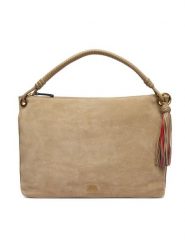 Tommy Hilfiger Torebka Th Statement Leather Bag Suede AW0AW18402 Beżowy. Brązowe torebki klasyczne Tommy Hilfiger, bez wzorów, ze skóry, bez dodatków. Za 1,099.00 zł.