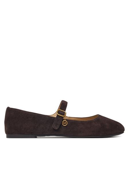MICHAEL Michael Kors Baleriny Nellie 40F6NLFP1S Brązowy. Brązowe baleriny MICHAEL Michael Kors, bez wzorów, ze skóry, bez obcasa, bez zapięcia. Za 569.99 zł.