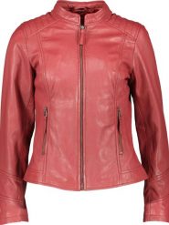 7eleven Skórzana kurtka "Soni" w kolorze czerwonym rozmiar: 46. Czerwone kurtki 7eleven, bez wzorów, z materiału, bez kaptura. Za 460.12 zł.