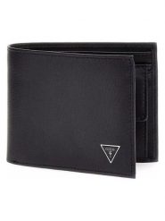 Guess Portfel w kolorze czarnym - 12 x 9,8 x 1,5 cm rozmiar: onesize. Czarne portfele Guess, z aplikacjami, z materiału. Za 217.99 zł.