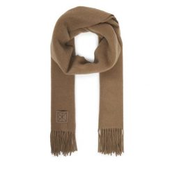 Szalik Calvin Klein. Brązowe szaliki i kominy Calvin Klein, bez wzorów. Za 349.99 zł.