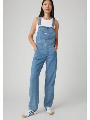 Levi's Ogrodniczki dżinsowe w kolorze błękitnym rozmiar: XL. Niebieskie kombinezony Levi's, s, bez wzorów, z bawełny, bez kołnierzyka, bez ramiączek. Za 283.48 zł.