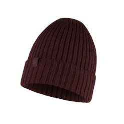 Czapka zimowa z wełny merino Buff Merino Wool Norval. Brązowe czapki zimowe Buff, bez wzorów, z wełny, sportowe. Za 209.99 zł.