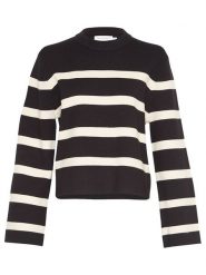 MOSS COPENHAGEN Sweter "Ginnette" w kolorze czarnym rozmiar: XS/S. Czarne swetry Moss Copenhagen, s, bez wzorów, bez ramiączek. Za 127.05 zł.