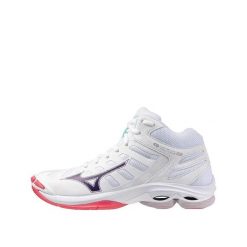 Buty do siatkówki Mizuno Wave Voltage 2 Białe/Fioletowe Indygo/Różowe Kameliowe. Białe buty treningowe Mizuno, bez wzorów, z kauczuku, bez zapięcia, do siatkówki, mizuno wave. Za 522.95 zł.