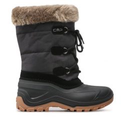 Śniegowce CMP. Czarne śniegowce CMP, bez wzorów, bez zapięcia. Za 429.99 zł.
