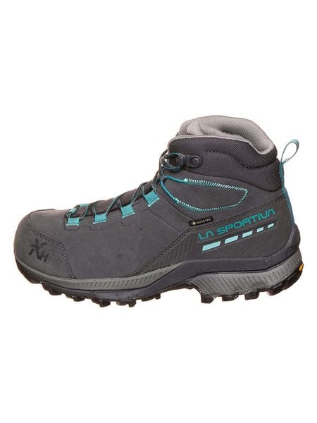 LA SPORTIVA Skórzane buty turystyczne "TX Hike GTX" w kolorze szaro-błękitnym rozmiar: 41. Szare buty trekkingowe La Sportiva, bez wzorów, z materiału, bez zapięcia, outdoorowe. Za 636.92 zł.