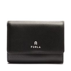Duży Portfel Damski Furla. Czarne portfele Furla, bez wzorów. Za 749.99 zł.